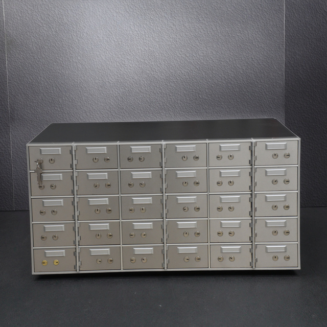 Mini Smart Double Steel Security Safe Box with Key Lock Portable Hotel Use Money Locker