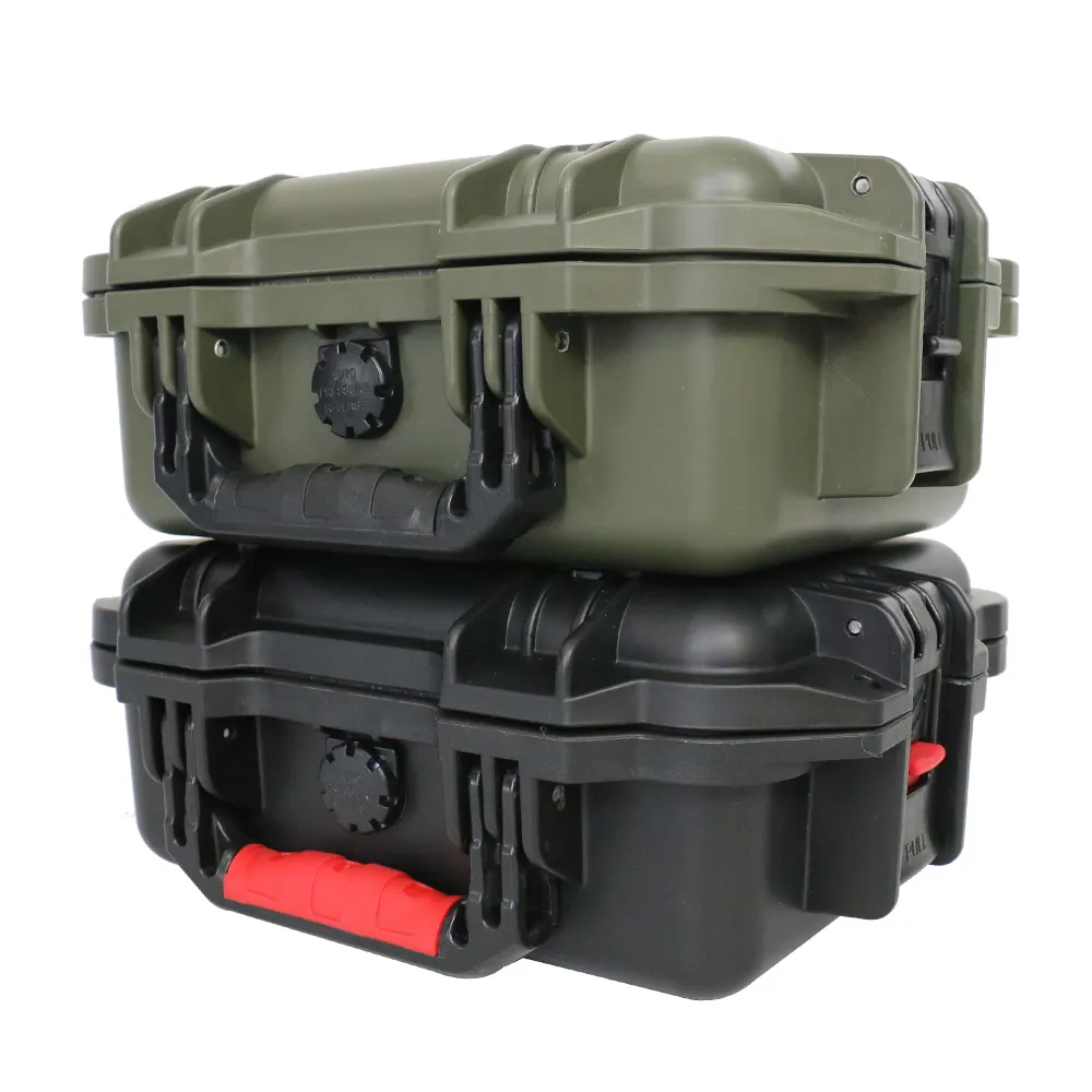 Plastic Hard Storage Case Waterproof Carrying Camera Case w/ Foam