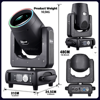 Projecteur Beam 14r 250W RGBW pour éclairage avec 13 gobos 21CH IP33 pour éclairage de scène