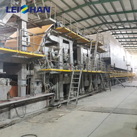 Machine de production de pâte à papier recyclée pour carton et papier usagés, capacité de 150 tonnes par jour, machine à papier kraft