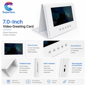จอแสดงผลตั้งโต๊ะสำหรับองค์กรระดับมืออาชีพ Superlieur ขนาด 7 นิ้ว HD IPS พร้อมปฏิทินดิจิตอลแบบตั้งโต๊ะ LCD สำหรับสำนักงาน และวิดีโอบรอชัวร์ - Product Image 6