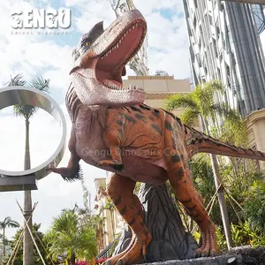 Modelo de dinossauro realista alto simulação zigong dinossauro