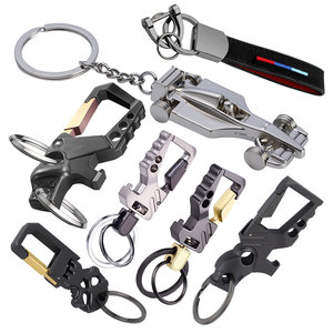 Wholesale Logo Keying Zinc Alloy Key Holder Custom Engraved Laser Blank Key Chain Customized Metal Carabiner Keychain