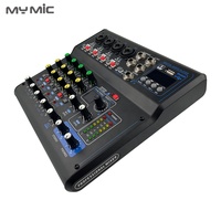 Console de mixage numérique professionnelle MY MIC MG8 pour DJ, interface audio, carte son et mixeurs 8 canaux pour karaoké, chant et discours