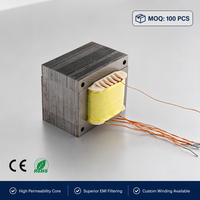 Transformateur de puissance haute fréquence 10W 300W 120V 240V 5V Entrée 380V 0V Sortie pour équipement audio