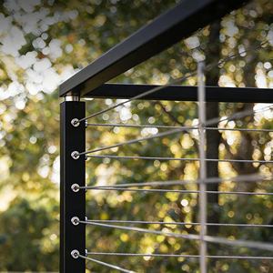 Balustrade en acier sur mesure, câble de <span class=keywords><strong>garde</strong></span>-<span class=keywords><strong>corps</strong></span> en acier, <span class=keywords><strong>garde</strong></span>-<span class=keywords><strong>corps</strong></span> <span class=keywords><strong>pour</strong></span> terrasse, balcon, <span class=keywords><strong>escalier</strong></span> - Product Image 4