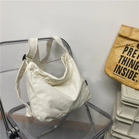 Sac à bandoulière en toile pour femmes, grand sac à main Hobo décontracté, fourre-tout rétro délavé