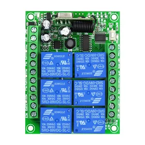 <strong>DC</strong> 12V 24V 6 CH <strong>Channels</strong> 6CH RF Wireless <strong>Remote</strong> <strong>Control</strong> Switch <strong>Remote</strong> <strong>Control</strong> <strong>System</strong> receiver transmitter 6CH Relay 315/433 MHz - Product Image 3