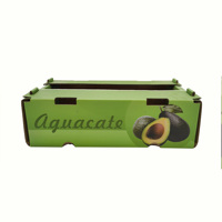 Boîtes d'emballage rigides en carton ondulé personnalisées en usine, cartons pour fruits et légumes, plateau d'emballage pour cerises