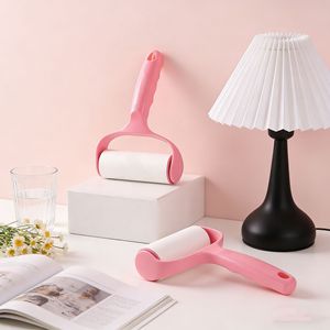 Lint <b>Roller</b> For Clothes Pink Plastic With Strong Adhesive Tearable <b>Rollers</b> Household Use - Product Image 1
