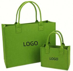 Sac à main en feutre pour femme de grande taille, nouveau modèle au design simple, logo personnalisé, couleur du sac en feutre - Product Image 2