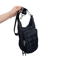Housse de bouteille isotherme multifonctionnelle en tissu de coton imperméable, design minimaliste moderne pour le sport