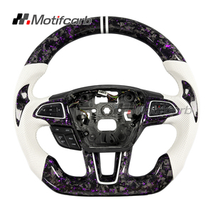 Volante de Fibra de Carbono Forjado Personalizado en Morado para Ford Focus MK3 RS ST ST-Line 2015-2018, Mejora del Interior del Automóvil - Product Image 1