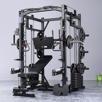 Smith Machine Power Rack, équipement de musculation à domicile, rack à squats, banc de musculation, crossover de câbles, équipement de fitness tout-en-un