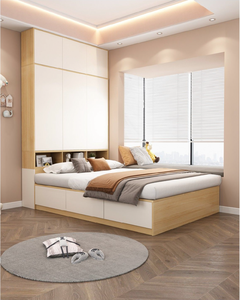 Cama Moderna Tamaño <span class=keywords><strong>Queen</strong></span> con Almacenamiento y Funciones de Masaje, Estructura de Madera, Color Personalizable - Product Image 6