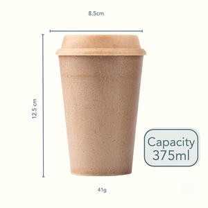 แก้วกาแฟพลาสติกขนาด 350 มล. เกรดอาหาร ปรับแต่งโลโก้ได้ พร้อมฝาปิด แก้วกาแฟคุณภาพสูง - Product Image 4