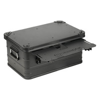 Boîte de camping élégante en aluminium 50L 30L, rechargeable, bagage de voyage moderne, valise métallique multifonction pour kit d'expédition en plein air