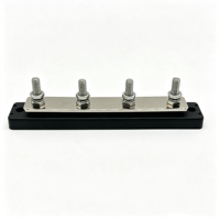 Barre omnibus robuste 4 voies 150A 300A 450A 48V M8, bloc de distribution d'alimentation pour bateau, voiture, camping-car