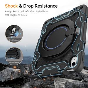 Funda Protectora Resistente para Tablet con Soporte para Lápiz, Soporte Plegable y Correa de Mano y Hombro para iPad 10.9 Pulgadas 2022 10ª Generación - Product Image 2