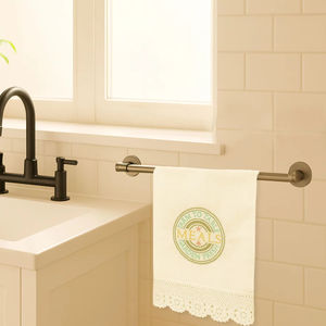 “Meals” Linen Kitchen <b>Towel</b> | Premium 100% Natural Linen, Eco Friendly Reusable Dish & <b>Tea</b> <b>Towel</b>, Food Theme Design - Product Image 1