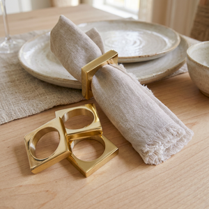 Premium Quality Gold Square Metal Napkin <b>Rings</b> Stocked American Style Beautifully Designed for Banquets Weddings Christmas - Product Image 6