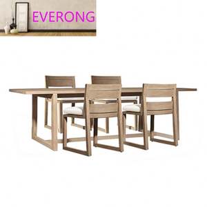 Outdoor Distressed <strong>Teak</strong> Sofa Set Solid Wood Waterproof Garden Furniture for Courtyard Villa Hotel Homestay Outdoor Sofa - Product Image 3