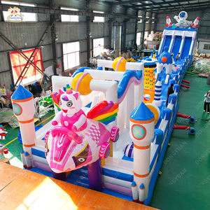 Şişme Oyun Parkı Yapı Taşları Kaydıraklı Şişme Kale Zıplama Evi Şişme Kaydırak Üfleyici Dahil Çocuklar ve Yetişkinler İçin Satılık - Product Image 5