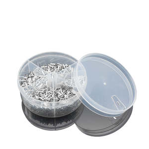 22-10 AWG Ferrule Kawat Tanpa Isolasi Konektor Crimp Tembaga Berlapis Timah Kabel Listrik Pin <span class=keywords><strong>Terminal</strong></span> Ujung Kabel EN50-20 CE/ROHS - Product Image 6