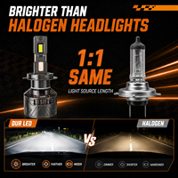 Ampoule de phare LED de voiture X12 à huit tubes en cuivre 140W 14000LM H7, faisceau haut et bas, H4 Canbus H1 H11 9005 9006 9012, phare LED de voiture