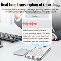 Enregistreur vocal ultra-mince en alliage USB 2.0 DSC4 à double bouton, activé par la voix, format carte, pour l'exportation directe d'usine, avec enregistrement longue durée