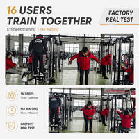 Rack de Potencia Profesional Todo en Uno con Sistema de Poleas, Soporte de Sentadillas Comercial de Alta Resistencia y Estación de Entrenamiento para Dominadas