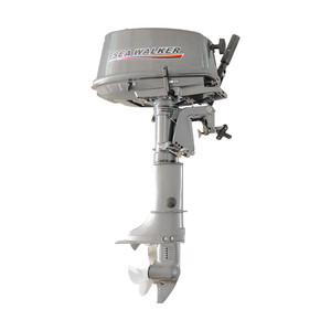 Marine 2 Stroke 6 Motor Gasoline Powered Single Cylinder Air Cooled Boat Engine for Inflatable Boats Yacht - Product Image 2