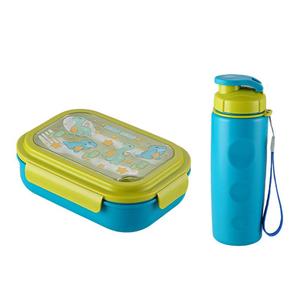 Ensemble de boîte à lunch et gourde mignons pour enfants, filles, garçons, école, maternelle, 3 compartiments, sans BPA, écologique - Product Image 6
