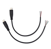 Kabel USB C Tipe C ke Ujung Terbuka Tanpa Pelindung, Mendukung OEM USB2.0