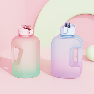 Hot Sale Eco Friendly Leakproof <strong>Large</strong> Water Jug Gallon Plastique Time Marker Straw Water Bottles BPA Free Food Safe Modern - Product Image 5