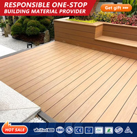 Plancher extérieur en bois de jardin de terrasse en WPC de haute qualité pour la décoration commerciale