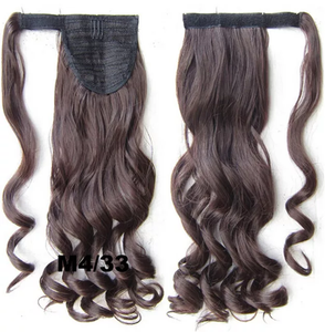 Extensiones de Cabello Humano Ondulado Natural Body Wave, Cola de Caballo Virgen Remy de Doble Trama con Cordón, Aspecto Ondulado y Voluminoso sin Costuras - Product Image 3