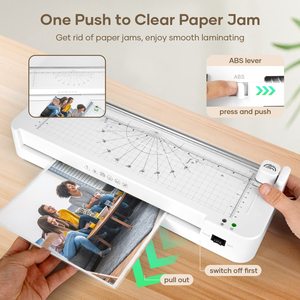 Máquina laminadora de oficina de película de bolsa FN337 <span class=keywords><strong>A3</strong></span>, formato ancho 320 para documentos <span class=keywords><strong>A4</strong></span> A5 A6, fotos, tarjetas de identificación, cortador de papel - Product Image 2