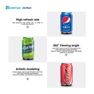 Pantalla LED Pop personalizable de alta definición a prueba de agua La fábrica proporciona directamente el servicio OEM para publicidad de bebidas frías en bares - Product Image 3