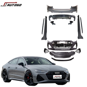 Kit de carrosserie de conversion de modification automatique pour Audi <span class=keywords><strong>A7</strong></span> C8 2019-2025 Mise à niveau vers la jupe latérale de diffuseur de calandre de pare-chocs avant arrière Rs7 - Product Image 1