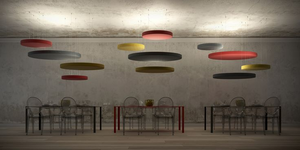 Ecojas vòng tròn treo Tấm trần âm thanh | Trần âm thanh vách ngăn ánh sáng | 15 màu sắc có sẵn - Product Image 4