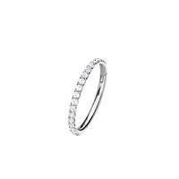 Meilleure Vente : Anneau Segmenté Articulé en Titane avec Zircon CZ à Sertissage Latéral, Bijou de Corps pour Piercing de Nez, à Clipser