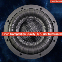 Amplificateur de caisson de basses pour voiture 8 pouces Competition Sub RMS 500W Strong Punch JL Bass Speaker 8 "1000W Peak Car Amplifier