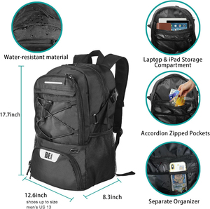 Mochila de Baloncesto, Bolsa Deportiva Grande con Compartimento Separado para Balón y Zapatos, Ideal para Baloncesto, Fútbol, <span class=keywords><strong>Voleibol</strong></span> y Gimnasio - Product Image 5