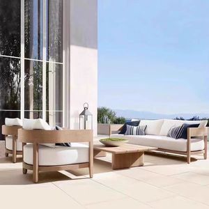 <b>Outdoor</b> Teak <b>Sofa</b> <b>Outdoor</b> Courtyard Garden Balcony Hotel Furniture Combination Balcony Leisure Hotel Homestay <b>Sofa</b> - Product Image 4