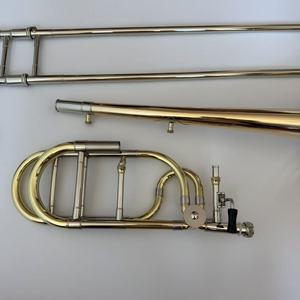Trombone Ténor Professionnel <span class=keywords><strong>en</strong></span> Laiton Rose, Cloche Détachable, Vente Directe Usine pour Magasins <span class=keywords><strong>de</strong></span> Musique - Product Image 2