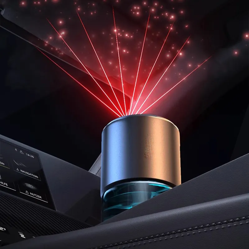 Yeni yenilikçi ürünler 2024 mini havalandırma akıllı koku yağ aroma otomatik lamba uçucu araba difüzör olmayan elektrikli renkli işıklar ile