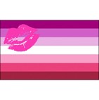 12Kiss lesbian Flag