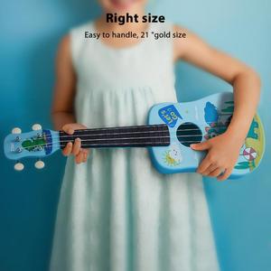Kit de <span class=keywords><strong>ukelele</strong></span> de 21 pulgadas con correa, cuerdas de repuesto para pastilla, Kit de <span class=keywords><strong>ukelele</strong></span> para estudiantes principiantes, ligero, ajustable, estándar para - Product Image 2