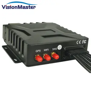 型号; VM-3504最佳4通道固态硬盘MDVR 1080P AHD IP67防水全球定位系统WIFI 4g车载移动dvr